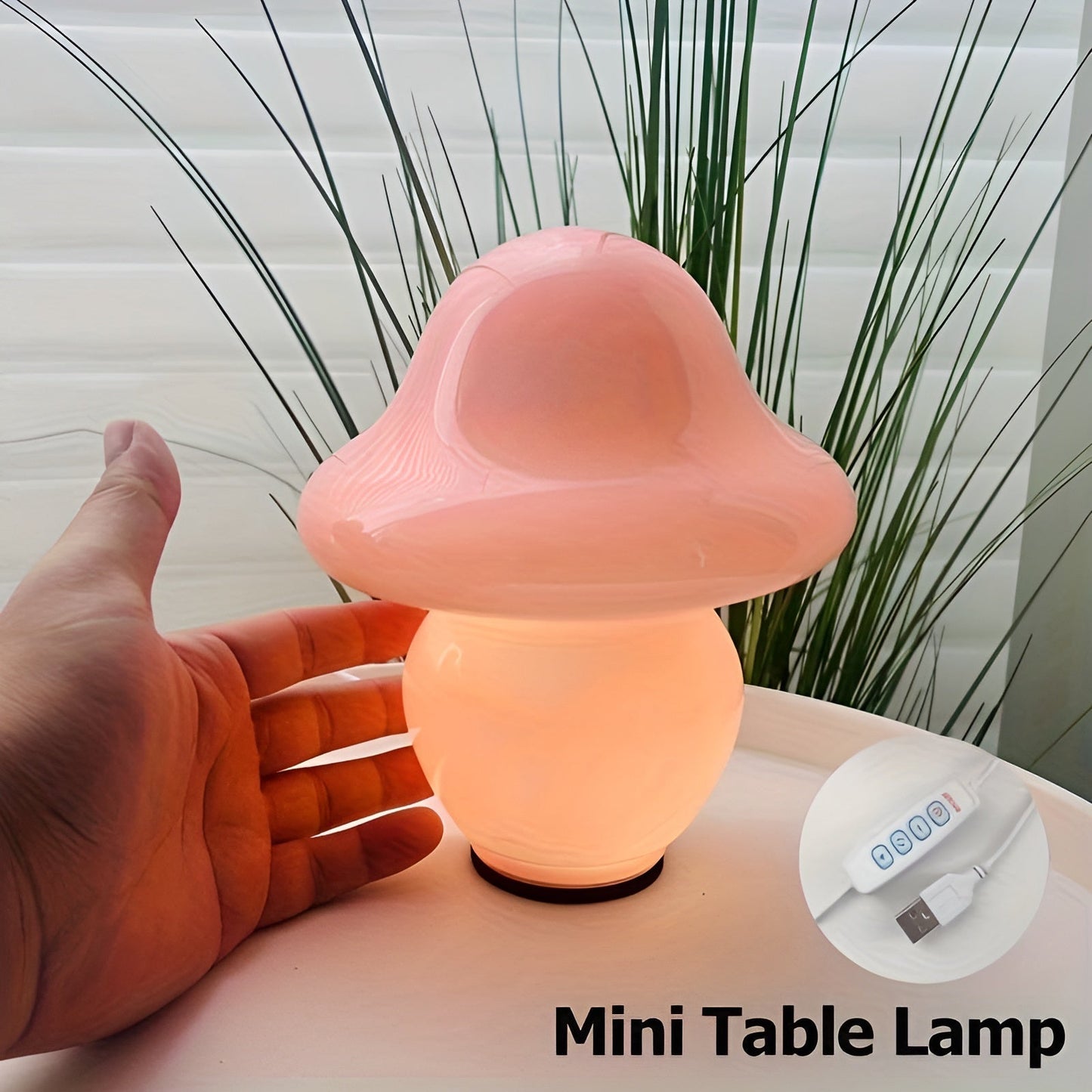 MushroomDream Lampe – Verzaubernde Glasbeleuchtung mit Pilzmuster