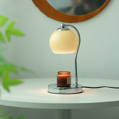 Moderne Minimalistische Orb Eisen Glas 1-Licht Schmelz Wachs Tischlampe Für Schlafzimmer