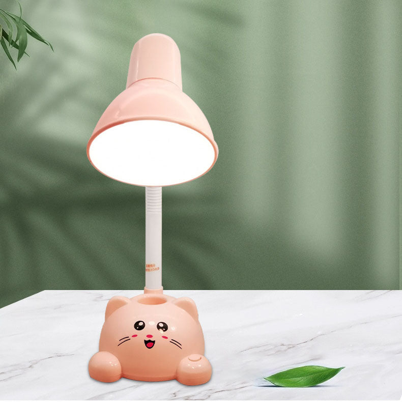 Moderne Cartoon Katze Schüler Augenpflege LED Tischlampe