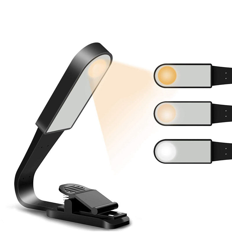 USB Clip Light Wiederaufladbar Unendlich Dimmbar Touch LED Lese Schreibtischlampe