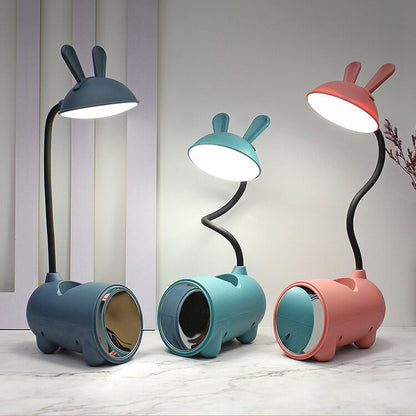 Cartoon Kreative Kaninchen LED Touch USB Stifthalter Schreibtischlampe