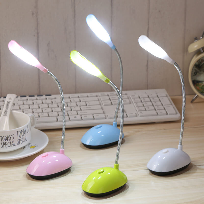 Kreative Mini Macaron Plastik LED Faltbare Augenpflege Batterietischlampe