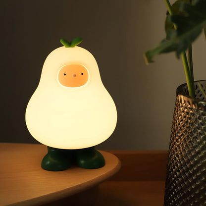 Moderne Kreative Cartoon Birne Silikon LED USB Nachtlicht Tischlampe