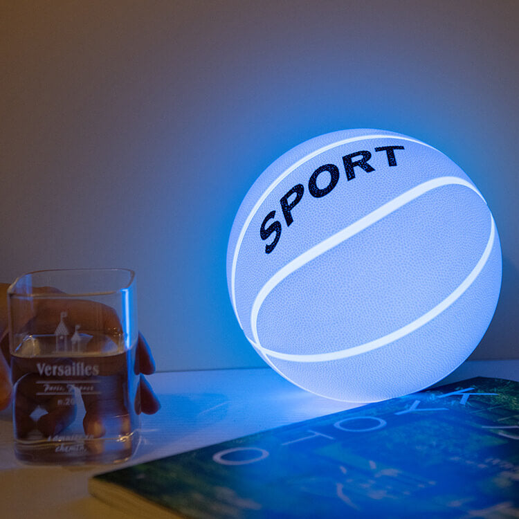 Kreative Basketball Silikon LED Nachtlicht USB-Lade Tischlampe