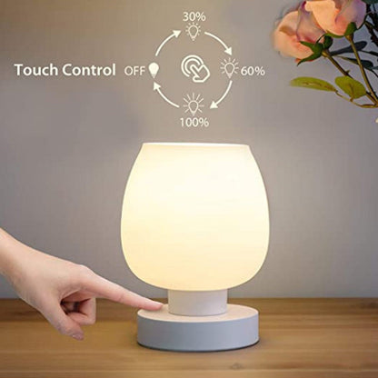 Moderne Minimalistische Flache Runde Glas Eisen 1-Lampe Tischleuchte Für Wohnzimmer