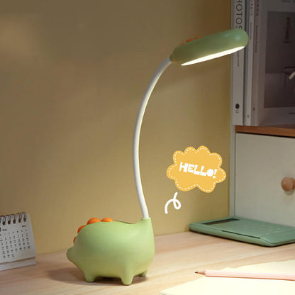 Wiederaufladbare LED-Schreibtischlampe mit Cartoon-Dinosaurier-Augenpflege