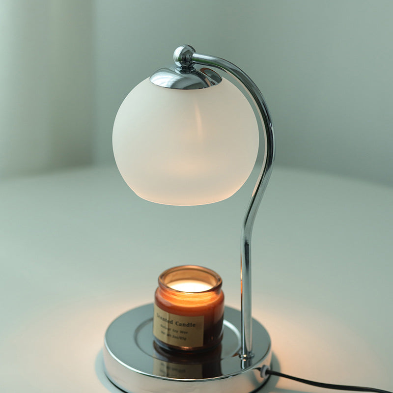 Moderne Minimalistische Orb Eisen Glas 1-Licht Schmelz Wachs Tischlampe Für Schlafzimmer