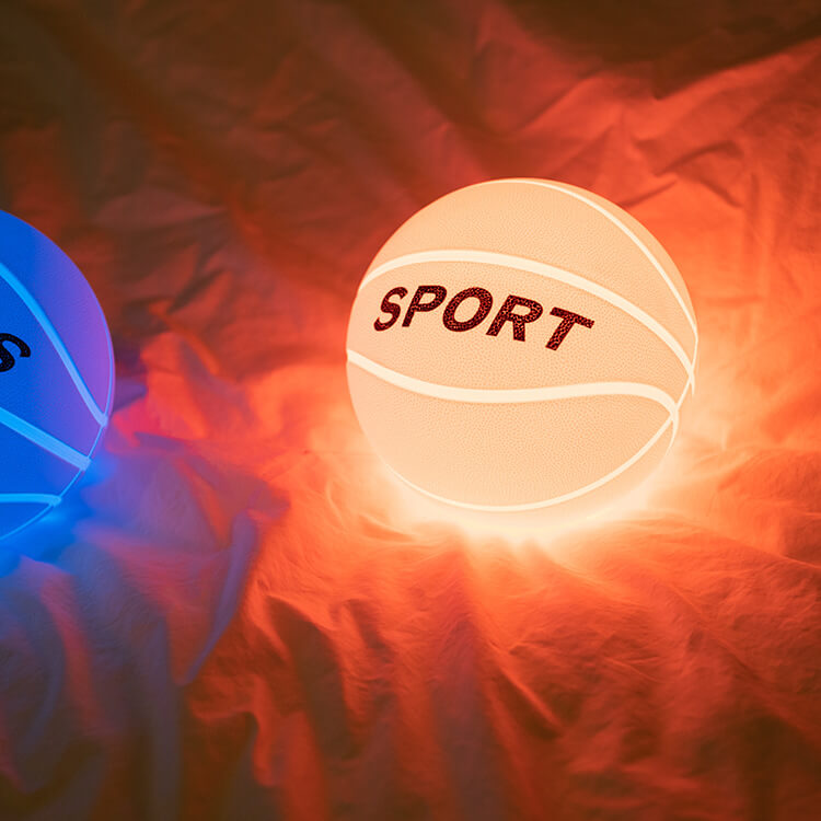 Kreative Basketball Silikon LED Nachtlicht USB-Lade Tischlampe