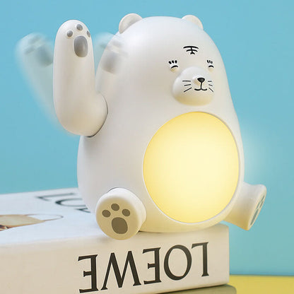 Kreative Cartoon Griff Tiger LED Nachtlicht Tischlampe