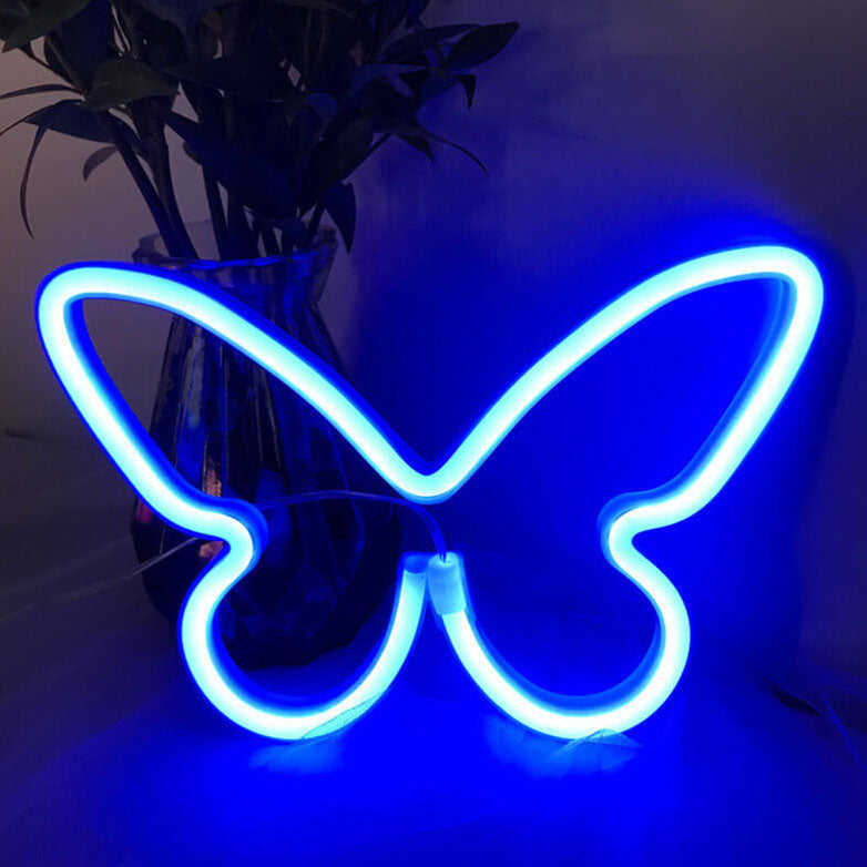 Kreative Neon-Schmetterling LED Batterie/USB Dekorative Neonlampe