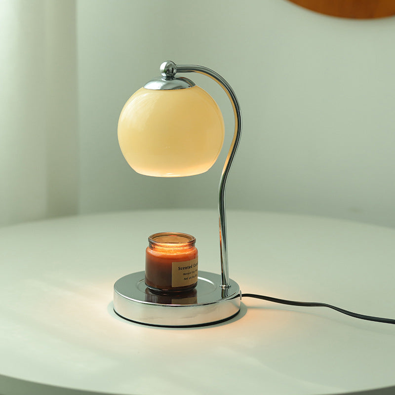 Moderne Minimalistische Orb Eisen Glas 1-Licht Schmelz Wachs Tischlampe Für Schlafzimmer