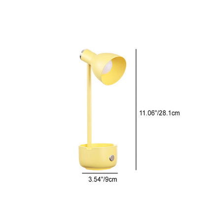 Moderne Minimalistische Runde Basis Horn Kunststoff ABS LED Tischlampe Für Schlafzimmer