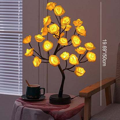 Simulation Tree LED Rose Tree Dekoration Tischlampe