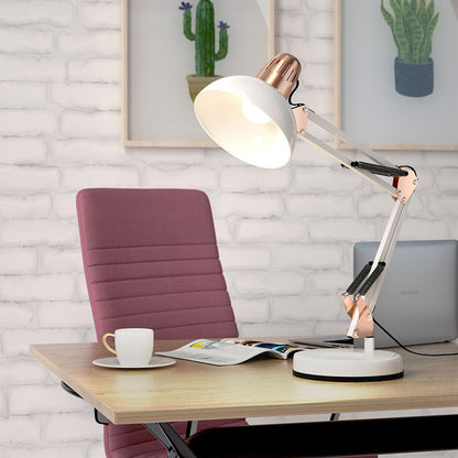 Moderne Minimalistische Klappende Halbrunde Metall 1-Licht Tischlampe Für Schlafzimmer