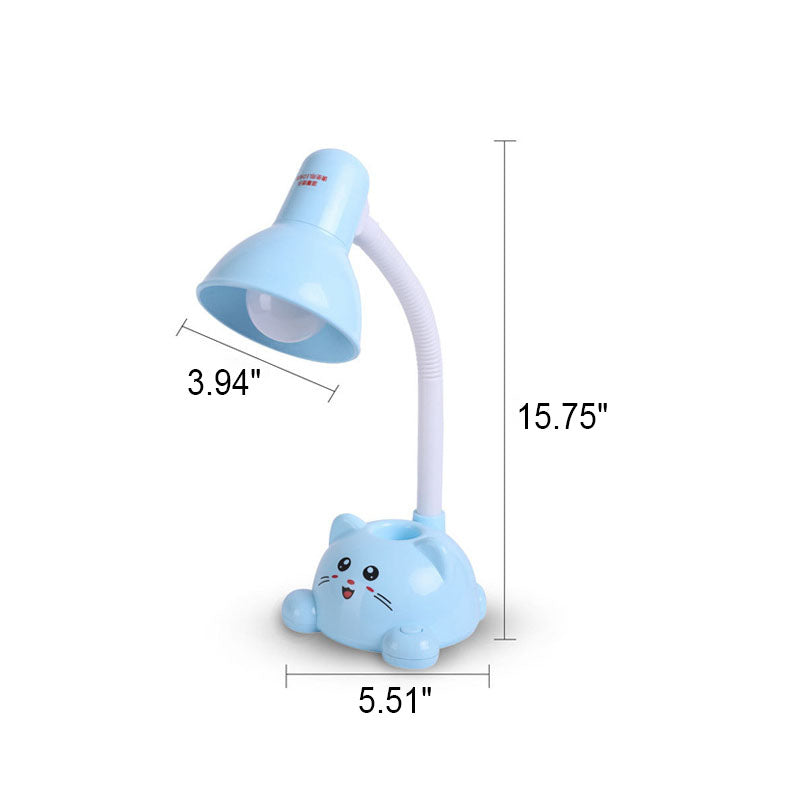 Moderne Cartoon Katze Schüler Augenpflege LED Tischlampe