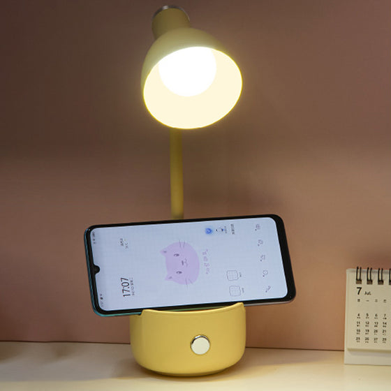 Moderne Minimalistische Runde Basis Horn Kunststoff ABS LED Tischlampe Für Schlafzimmer