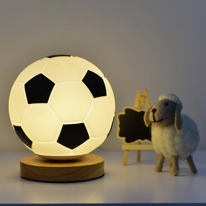 Zeitgenössische kreative Globe Holz Glas LED Tischlampe für das Wohnzimmer