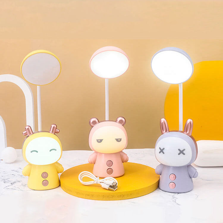 Cartoon Doll ABS Bunte Augenpflege LED Kinder Schreibtischlampe