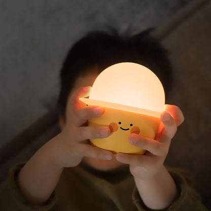 Kreative süße Emoji Silikon LED Nachtlicht Nachttischlampe