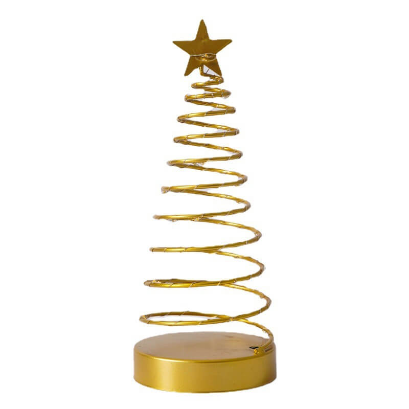 Moderne kreative Spiralstern Weihnachtsdekorative Nachtlicht Tischlampe