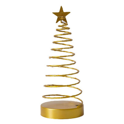 Moderne kreative Spiralstern Weihnachtsdekorative Nachtlicht Tischlampe