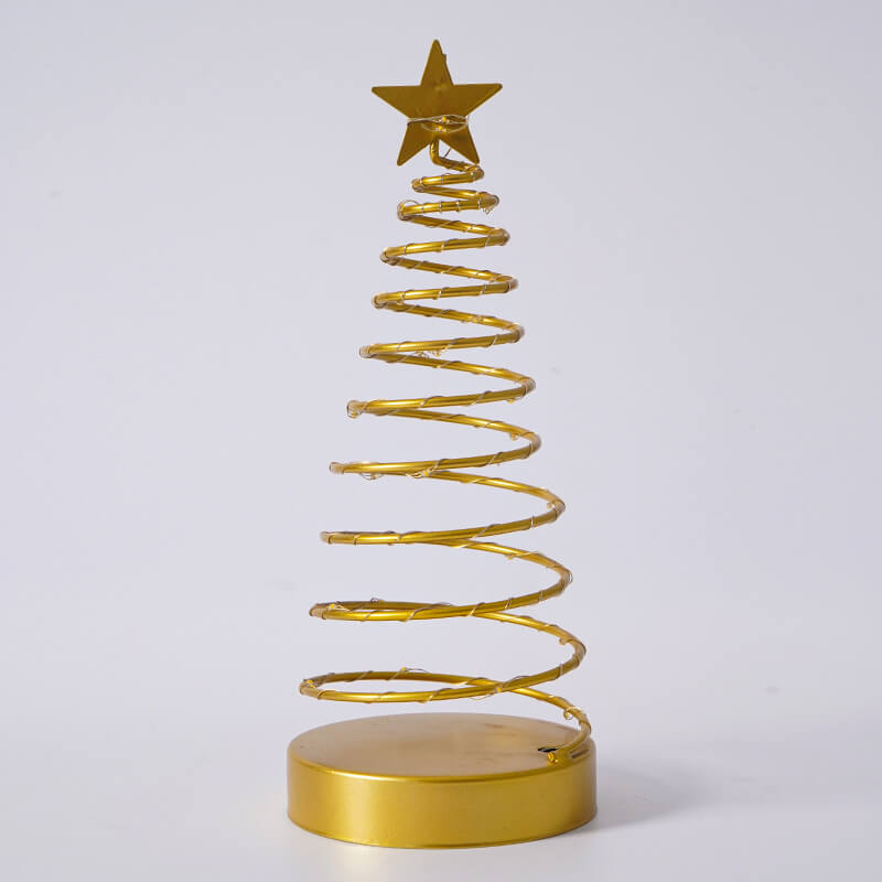 Moderne kreative Spiralstern Weihnachtsdekorative Nachtlicht Tischlampe