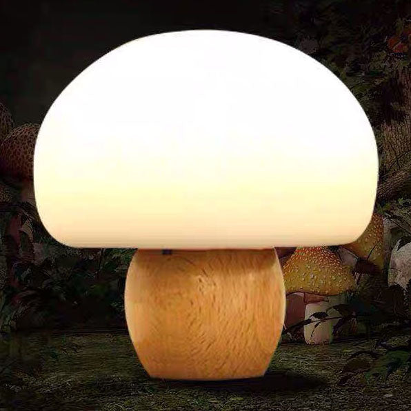 Moderne Kreative Pilz Farbwechselnde Log Silikon Pat Nachtlicht Tischlampe