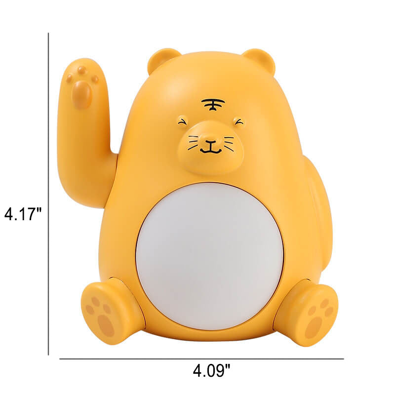 Modern Kreativ Tiger Silikon LED USB Aufladbare Pat Nachtlicht