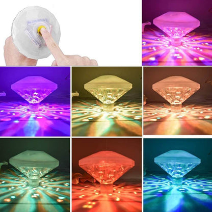 Diamantform wasserdicht RGB Farb LED Tauchlicht Nachtlicht