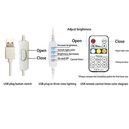 zeitgenössische kreative Linie Pilz Aluminium Silikon USB LED Tischlampe für Schlafzimmer