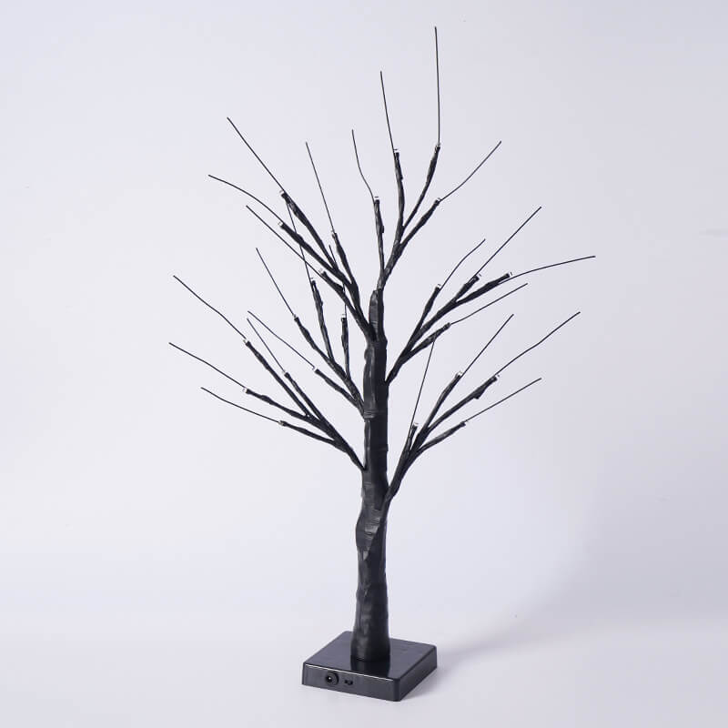 Halloween Baum Licht Kürbis Fledermäuse Simulation Baum Licht USB Batterie Dekoration Tischlampe