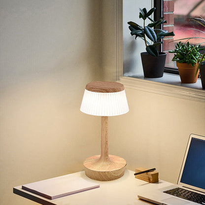 Zeitgenössische kreative Pilz-Acryl-ABS-LED-Tischlampe für das Schlafzimmer