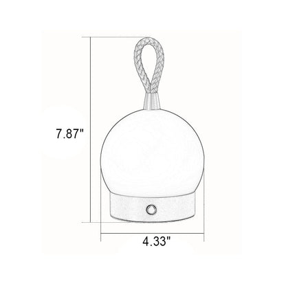 Moderne runde Acryl-Aluminium USB wiederaufladbare tragbare LED Nachtlicht Tischlampe