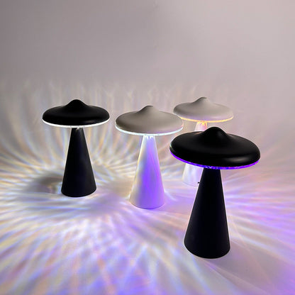 Moderne kreative UFO USB wiederaufladbare LED Nachttischlampe