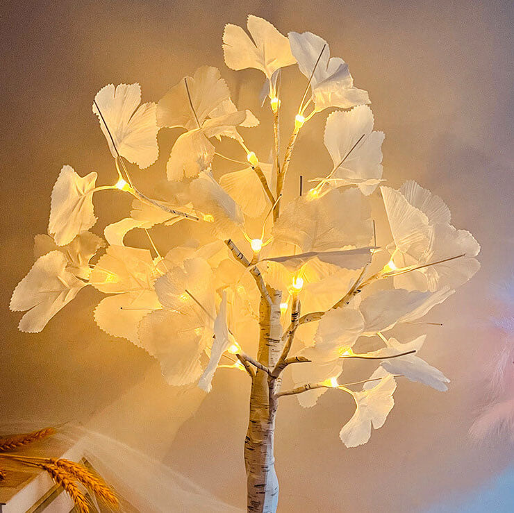 Weihnachts beleuchteter Ginkgo Baum Simulationsbaum Licht Batterie USB Dekoration Tischlampe