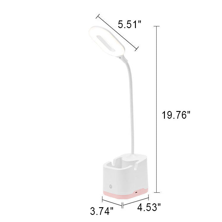 Moderne einfarbige faltbare Augenschutz USB wiederaufladbare LED Tischlampe