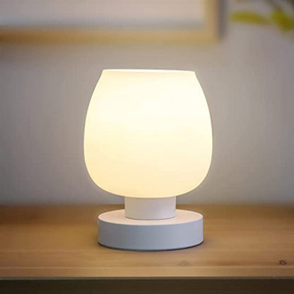 Moderne Minimalistische Flache Runde Glas Eisen 1-Lampe Tischleuchte Für Wohnzimmer