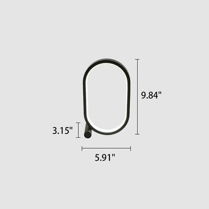 Kreative einfache ovale USB LED Nachtlicht Tischlampe