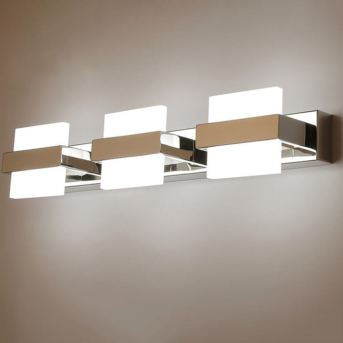 Moderne Acryl Quadrat Kombination Design LED Spiegel Frontlicht Wand Sconce Lampe