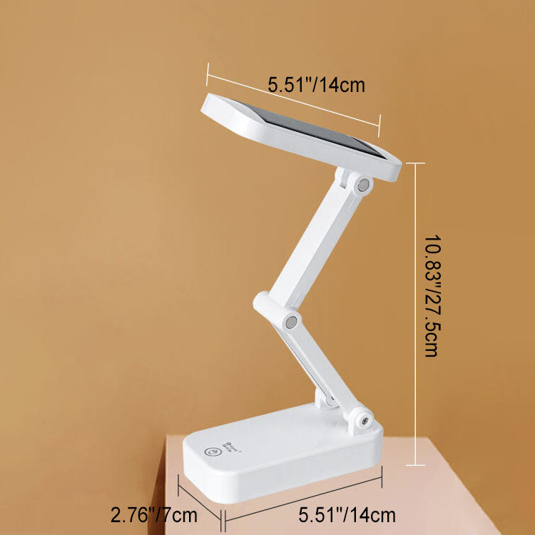 Einfache Solar faltbare unendlich dimmbare LED Augenschutz Schreibtischlampe