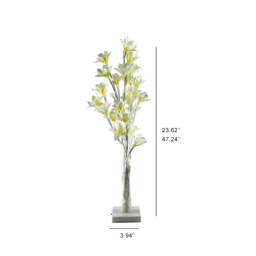 64 Lichtkupferdraht Orchidee USB-Lade-LED-Baum Tischlampe