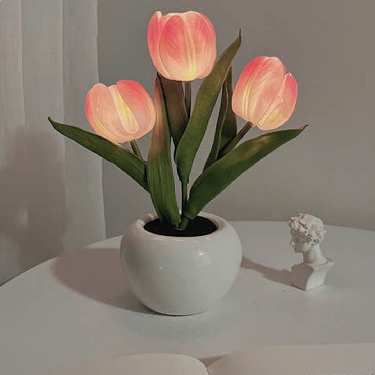 Tulpen Nachtlicht Simulierte Blumenstrauß Dekorative Ambient LED Tischlampe