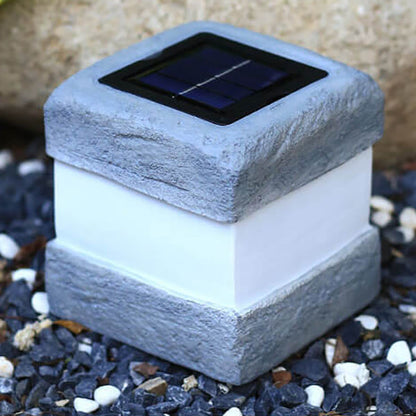 Solar Wasserdichte Simulation Stein Design LED Außen Garten Dekorative Lampe