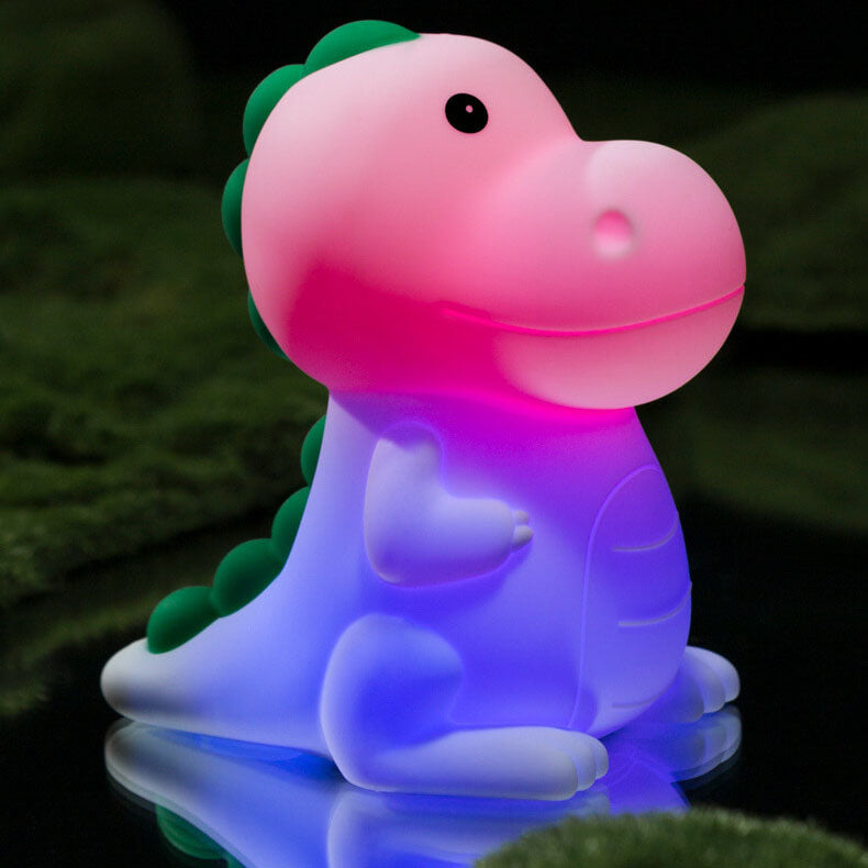 Cartoon Dinosaur Silikon Pat LED Nachtlicht Tischlampe