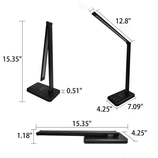 Einfache, zusammenklappbare, kabellose, wiederaufladbare LED-Augenschutz-Leseschreibtischlampe