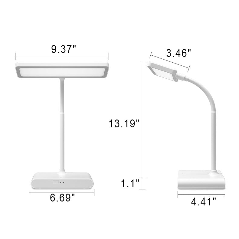 Einfache Touch USB Quadrat Dimmbar LED Schreibtischlampe