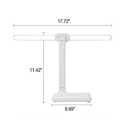 Augenschutz Kreative Doppelkopf Multi-Winkel Verstellbare LED Tischlampe