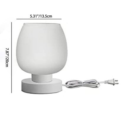 Moderne Minimalistische Flache Runde Glas Eisen 1-Lampe Tischleuchte Für Wohnzimmer