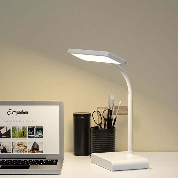 Einfache Touch-USB-Quadratische Dimmbare LED-Schreibtischlampe