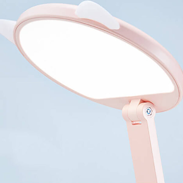 Kreative Katzenohr Pink Faltbare LED Augenpflege Schreibtischlampe